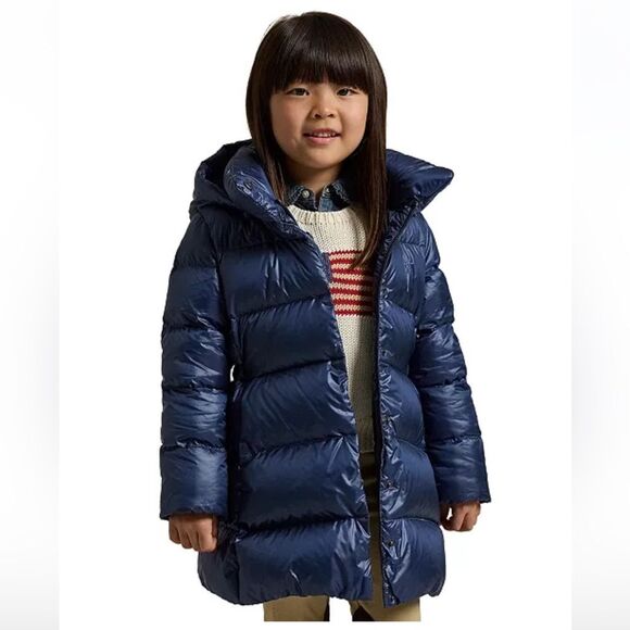 Polo Ralph Lauren Little Girls Quilted Long Jacket, SIZE 2 - Picture 1 of 15